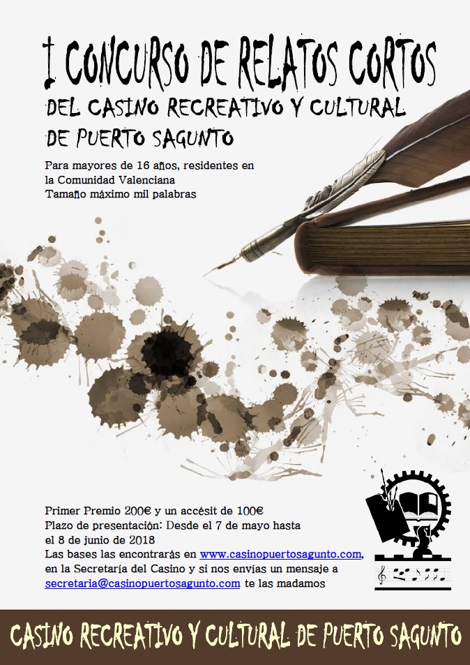 Cartel concurso de relatos 2018