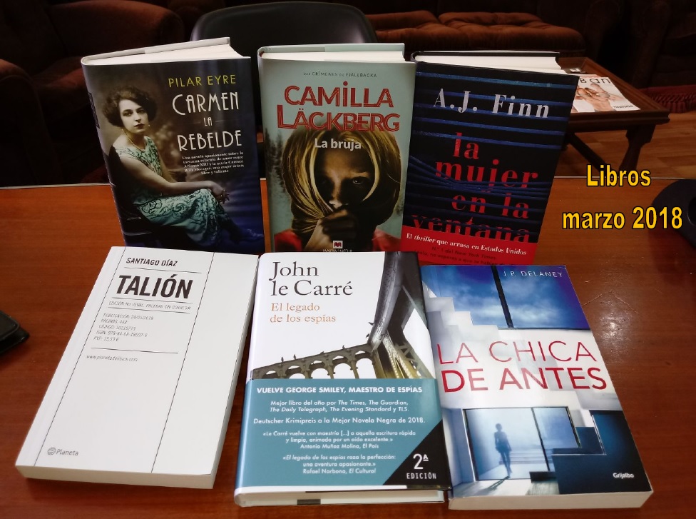 Libros mes de marzo 2018